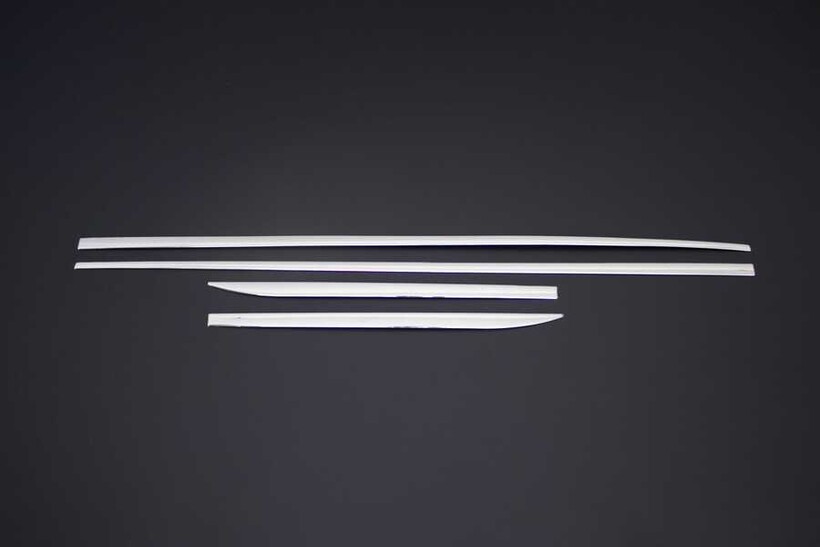 Krom Aksesuar » Omsa - OMSA Audi A3 Sportback Krom Yan Kapı Çıtası 4 Parça 2012-2020 Arası