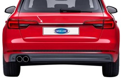 Krom Aksesuar » Omsa - OMSA Audi A4 B9 Krom Bagaj Çıtası 2016 ve Sonrası