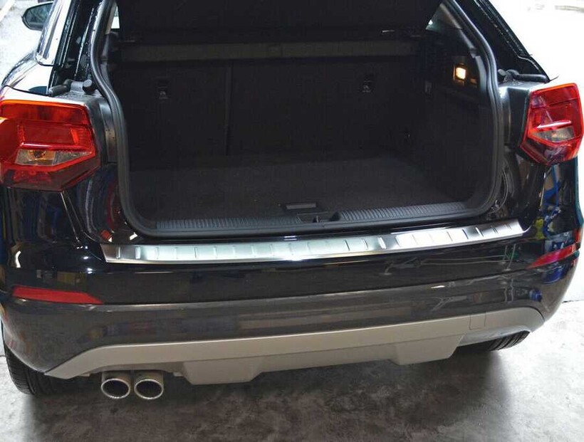 Krom Aksesuar » Omsa - OMSA Audi Q2 Krom Arka Tampon Eşiği Taşlı 2016-2020 Arası