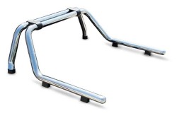 Roll Bar - OMSA Chevrolet Silverado Kobra Roll Bar Çap:76 Krom 2014-2019 Arası