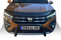 Ön Korumalar - OMSA Dacia Sandero Stepway Pars Ön Koruma Çap:60 Siyah 2020-2025 Arası