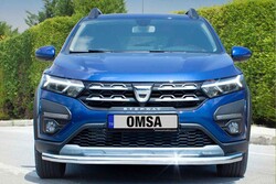 Ön Korumalar - OMSA Dacia Sandero Stepway Texas Ön Koruma Çap:60 Krom 2020-2025 Arası