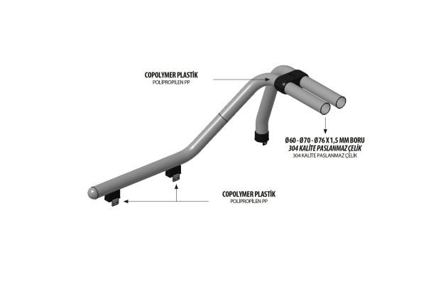 OMSA Dodge Ram Kobra Roll Bar Çap:76 Siyah 2009 ve Sonrası