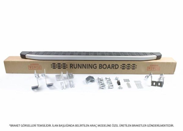 OMSA Fiat Fiorino Blackline Yan Basamak Alüminyum 2007 ve Sonrası