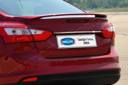 Krom Aksesuar » Omsa - OMSA Ford Focus 3 Sedan Krom Bagaj Çıtası Plaka Üstü 2011-2018 Arası