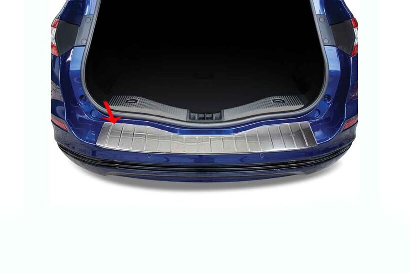 Krom Aksesuar » Omsa - OMSA Ford Mondeo 5 SW Krom Arka Tampon Eşiği Taşlı 2015-2022 Arası