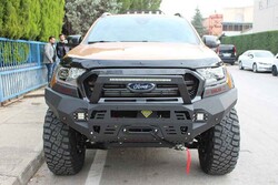 Ön Korumalar - OMSA Ford Ranger Dakar Çelik Ön Tampon Sensörlü-Sensörsüz 2015-2022 Arası