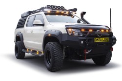 OMSA Ford Ranger Dakar Yan Basamak Siyah V2 Ledli 2011-2022 Arası - Thumbnail
