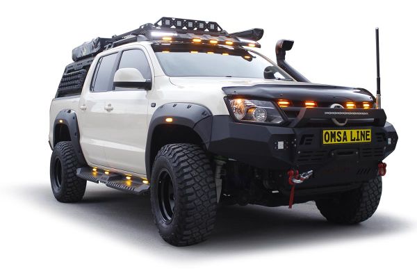 OMSA Ford Ranger Dakar Yan Basamak Siyah V2 Ledli 2011-2022 Arası