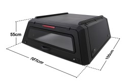 Pick-Up Cabin - OMSA Ford Ranger Omcap Camlı Kabin Camp Paslanmaz Çelik 2011-2015 Arası