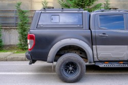 OMSA Ford Ranger Omcap Camlı Kabin Paslanmaz Çelik Sürgülü Yan Camlar 2011-2022 Arası - Thumbnail