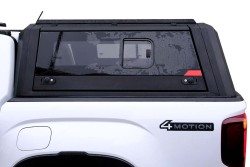 OMSA Ford Ranger Omcap Camlı Kabin Paslanmaz Çelik Sürgülü Yan Camlar 2022 ve Sonrası - Thumbnail