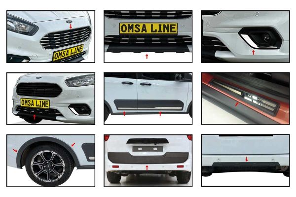 OMSA Ford Tourneo Courier Titanium Dönüşüm Set 63 Parça 2018-2023 Arası