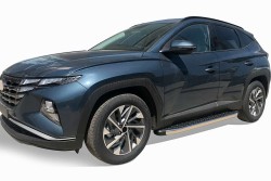 Yan Basamak - OMSA Hyundai Tucson Blackline Yan Basamak Krom 2020 ve Sonrası