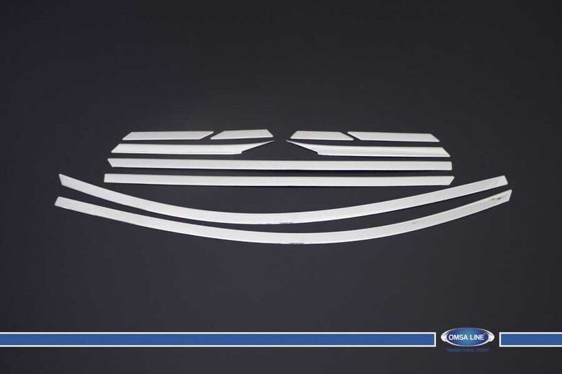 OMSA Hyundai Tucson Krom Cam Üst Çerçevesi 10 Parça 2015-2020 Arası - Thumbnail