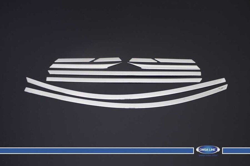Krom Aksesuar » Omsa - OMSA Hyundai Tucson Krom Cam Üst Çerçevesi 10 Parça 2015-2020 Arası