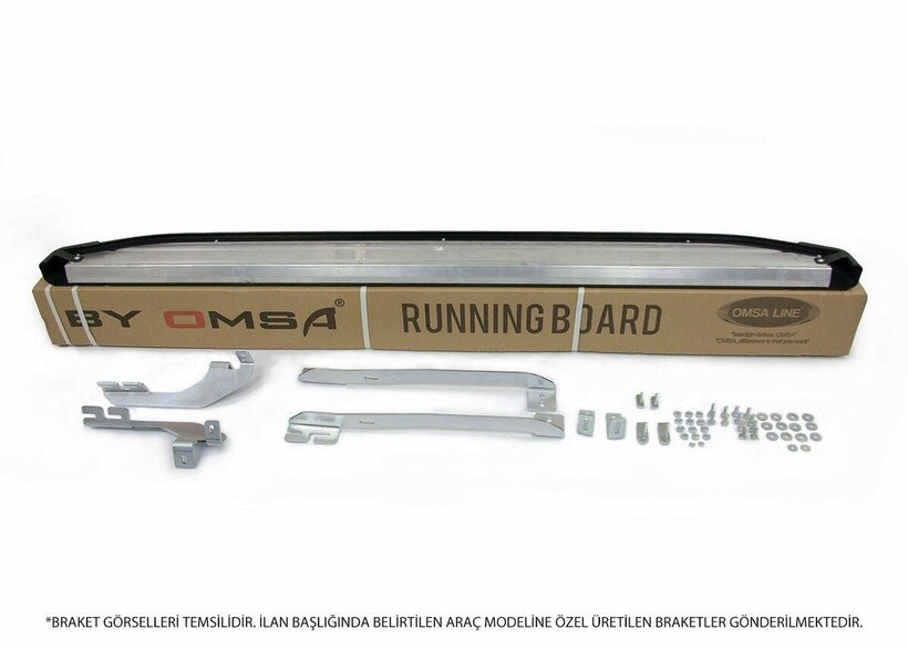 OMSA Land Rover Range Rover Sport Blackline Yan Basamak Siyah 2017-2022 Arası - Thumbnail