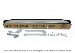 OMSA Mercedes GLE Coupe Blackline Yan Basamak Siyah 2015-2021 Arası - Thumbnail