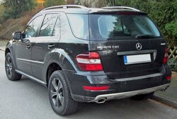 Krom Aksesuar » Omsa - OMSA Mercedes ML Class W164 Krom Arka Tampon Eşiği Taşlı 2005-2011 Arası