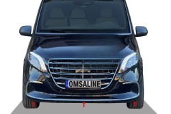 OMSA Mercedes Vito W447 Krom Ön Tampon Alt Çıtası 3 Parça 2024 ve Sonrası - Thumbnail
