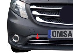 OMSA Mercedes Vito W447 Krom Ön Tampon Çıtası 2014 ve Sonrası - Thumbnail