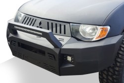 Ön Korumalar - OMSA Mitsubishi L200 Dakar Ön Tampon Sensörlü-Sensörsüz Ledbarlı 2007-2015 Arası