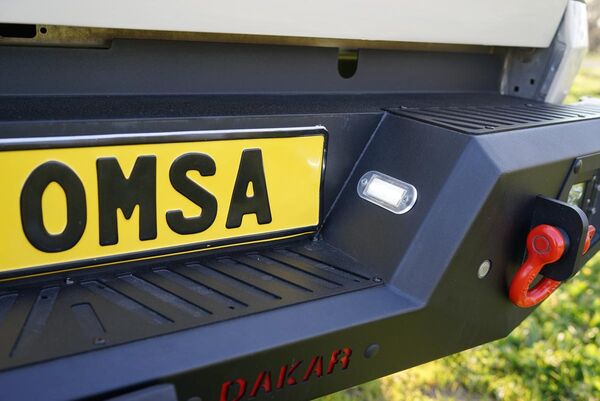 OMSA Mitsubishi L200 Dakar V2 Çelik Arka Tampon Ledli Sensörlü-Sensörsüz 2020-2024 Arası