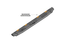 OMSA Mitsubishi L200 Dakar Yan Basamak Siyah V1 Ledli 2020-2024 Arası - Thumbnail