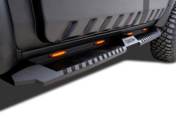 OMSA Mitsubishi L200 Dakar Yan Basamak Siyah V2 Ledli 2019-2023 Arası - Thumbnail