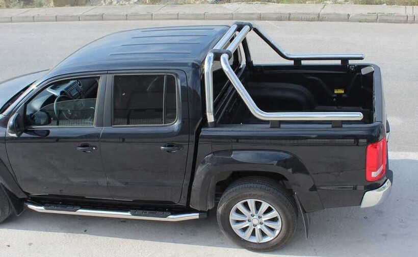 OMSA Mitsubishi L200 Kobra Roll Bar Çap:76 Krom 2015-2023 Arası - Thumbnail