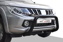 Ön Korumalar - OMSA Mitsubishi L200 Pars Ön Koruma Çap:76 Siyah 2019-2023 Arası