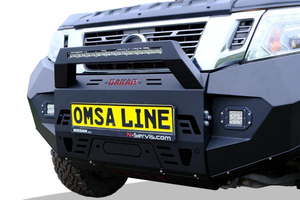 OMSA Nissan Navara Dakar Çelik Ön Tampon Sensörlü-Sensörsüz 2015 ve Sonrası