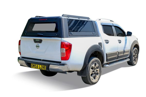 OMSA Nissan Navara Omcap Camlı Kabin Paslanmaz Çelik 2015 ve Sonrası
