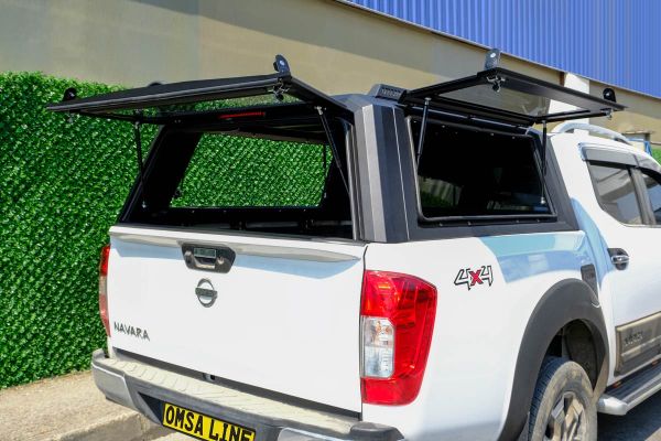 OMSA Nissan Navara Omcap Camlı Kabin Paslanmaz Çelik 2015 ve Sonrası