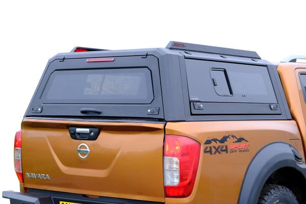 OMSA Nissan Navara Omcap Camlı Kabin Paslanmaz Çelik Sürgülü Yan Camlar 2015 ve Sonrası