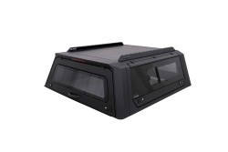 OMSA Nissan Navara Omcap Camlı Kabin Paslanmaz Çelik Sürgülü Yan Camlar 2015 ve Sonrası - Thumbnail