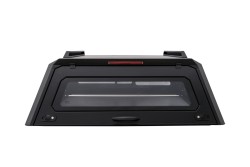 OMSA Nissan Navara Omcap Camlı Kabin Paslanmaz Çelik Sürgülü Yan Camlar 2015 ve Sonrası - Thumbnail