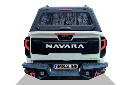 OMSA Nissan Navara Omcap Camlı Kabin Paslanmaz Çelik Sürgülü Yan Camlar 2015 ve Sonrası - Thumbnail