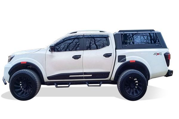 OMSA Nissan Navara Omcap Camlı Kabin Paslanmaz Çelik Sürgülü Yan Camlar 2015 ve Sonrası