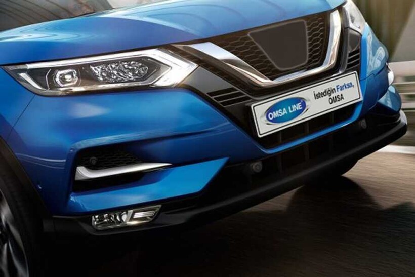 Krom Aksesuar » Omsa - OMSA Nissan Qashqai Krom Sis Far Çıtaları 2 Parça 2017-2021 Arası