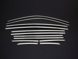 OMSA Peugeot 2008 EV Krom Cam Çerçevesi 12 Parça 2023 ve Sonrası - Thumbnail
