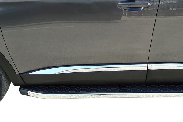 OMSA Peugeot 3008 Blackline Yan Basamak Krom 2016-2023 Arası