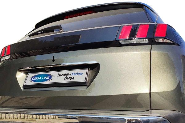 OMSA Peugeot 3008 Krom Bagaj Çıtası Plaka Üstü 2016-2023 Arası