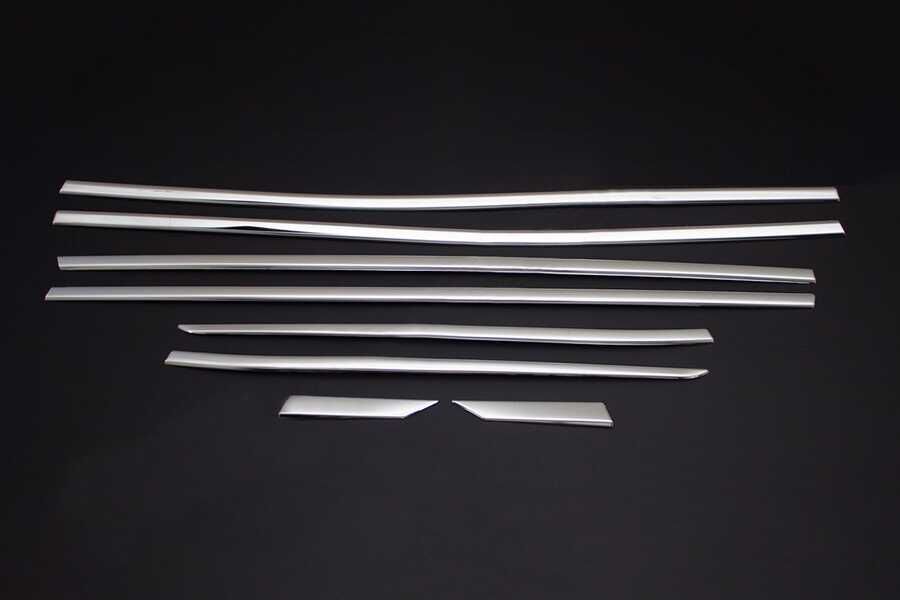 OMSA Peugeot 3008 Krom Cam Alt Çıtası 8 Parça 2016-2023 Arası