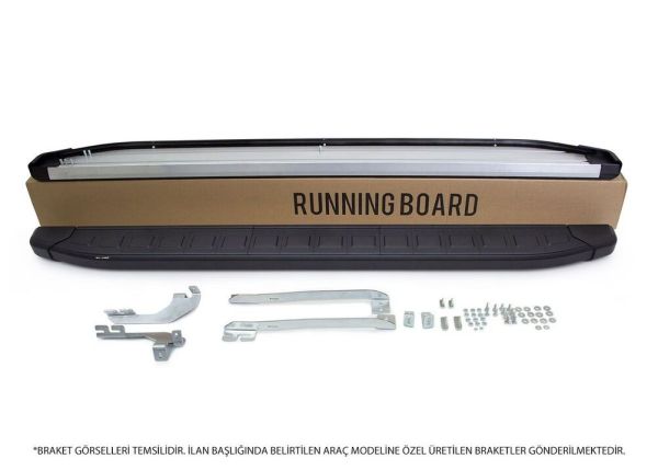 OMSA Peugeot Expert Traveller Proside Yan Basamak Siyah Uzun Şase 2017 ve Sonrası