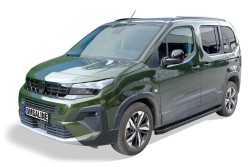 Yan Basamak - OMSA Peugeot Rifter Dot Line Yan Basamak Siyah Kısa Şase 2019 ve Sonrası