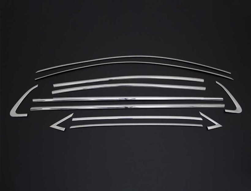 OMSA Renault Clio 5 Krom Cam Çerçevesi 12 Parça 2019-2025 Arası - Thumbnail