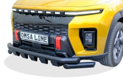 OMSA Ssangyong KGM Musso EV Shark Ön Koruma + Karter Koruma Çap:76 Siyah 2025 ve Sonrası - Thumbnail