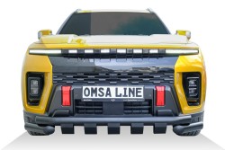OMSA Ssangyong KGM Musso EV Shark Ön Koruma + Karter Koruma Çap:76 Siyah 2025 ve Sonrası - Thumbnail