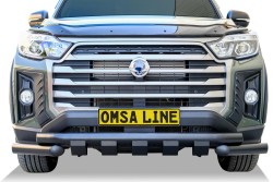 Ön Korumalar - OMSA Ssangyong Musso Shark Ön Koruma Çap:76 Siyah 2019 ve Sonrası